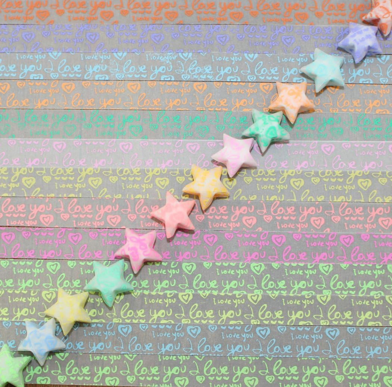 Origami Star Paper Strips