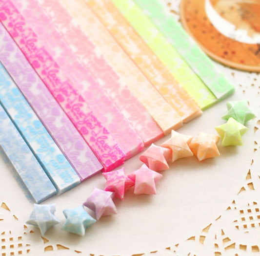 Origami Star Paper Strips